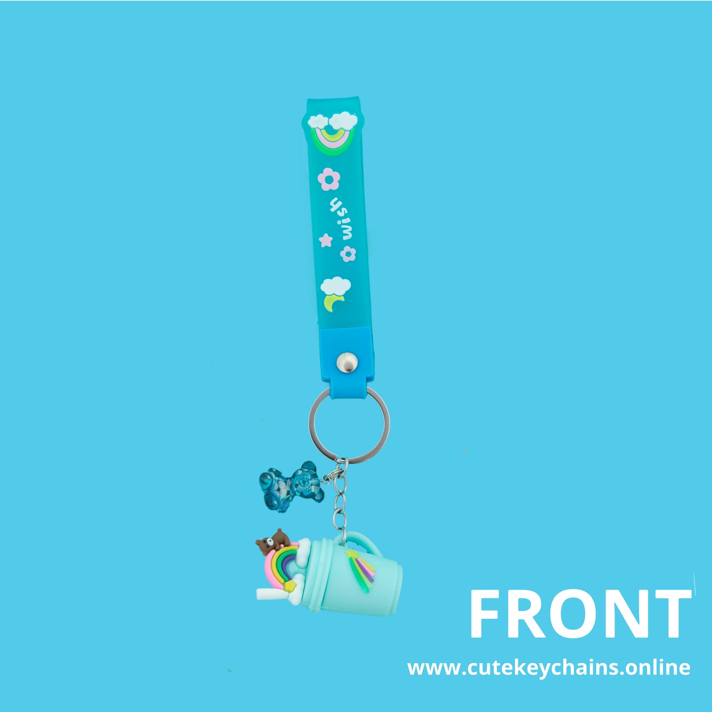 Cute Boba Bear Keychain, Key Chain for Women, Key Chain for kids, Gifts for girl keychain, kawaii keychain, cute keychain Australia