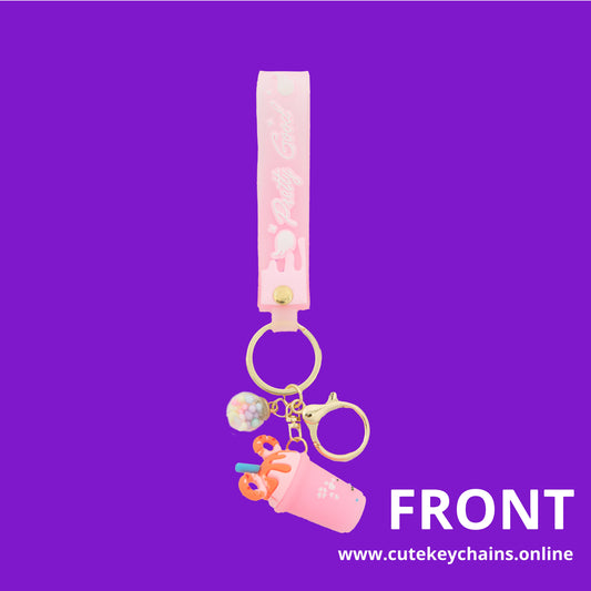 Cute Pink Boba Keychain, Key Chain for Women, Key Chain for kids, Gifts for girl keychain, kawaii keychain, cute keychain Australia