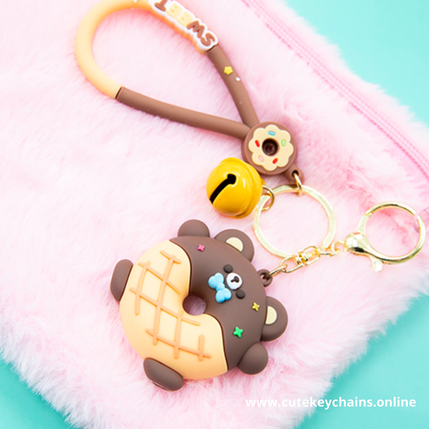 Cute Bear Keychain, Keychain for Women, Keychain for kids, Gifts for girl keychain, kawaii keychain, cute keychain Australia