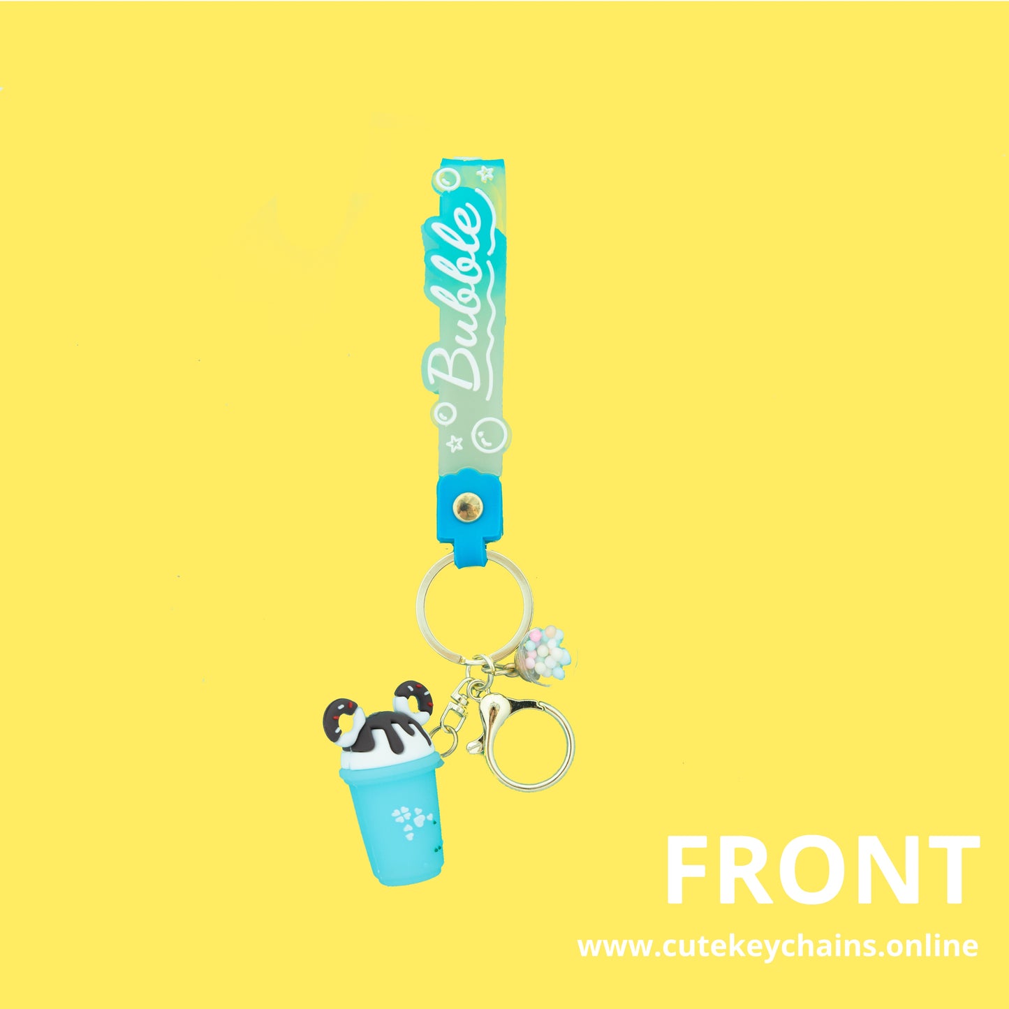 Cute Blue Boba Bubbles keychain, Key Chain for Women, Key Chain for kids, Gifts for girl keychain, kawaii keychain, cute keychain Australia
