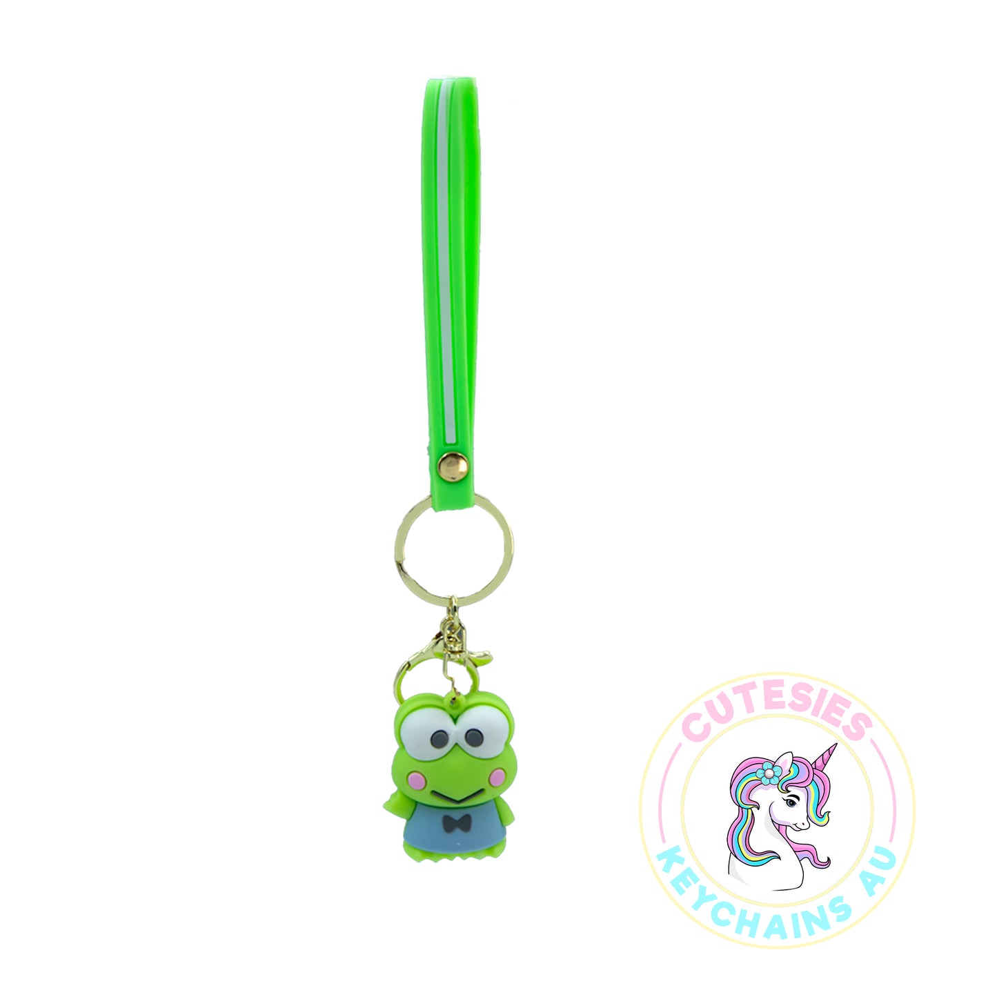 Cute Frog Keychain - 3d Keychain, Key Chain for Women, Keychain for kids, Gifts for girl keychain, kawaii keychain,
