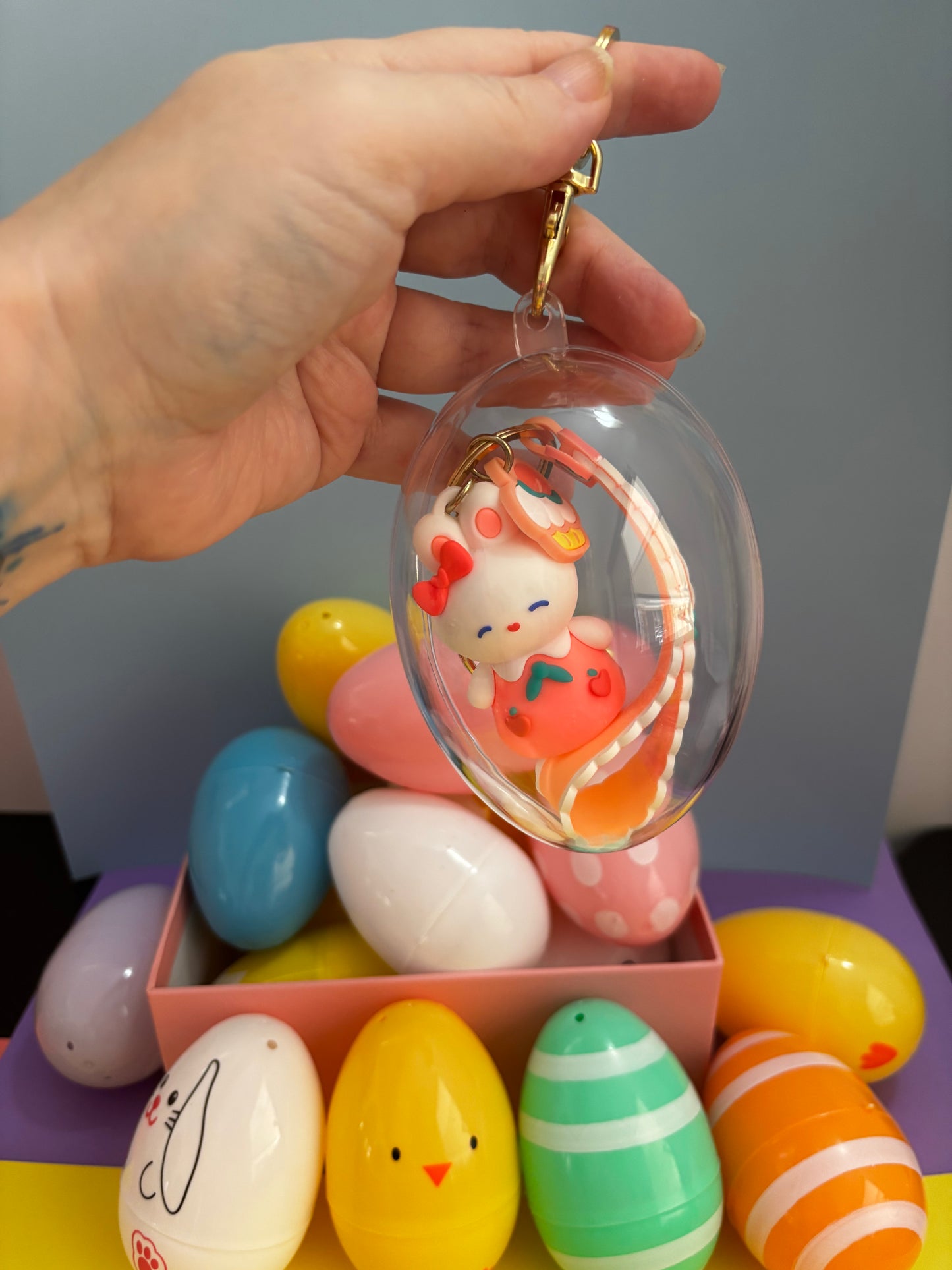 Cute Rabbit Keychain - bunny keychain, 3d Keychain, KeyChain for Women, KeyChain for kids, Gifts for girl keychain, kawaii keychain,