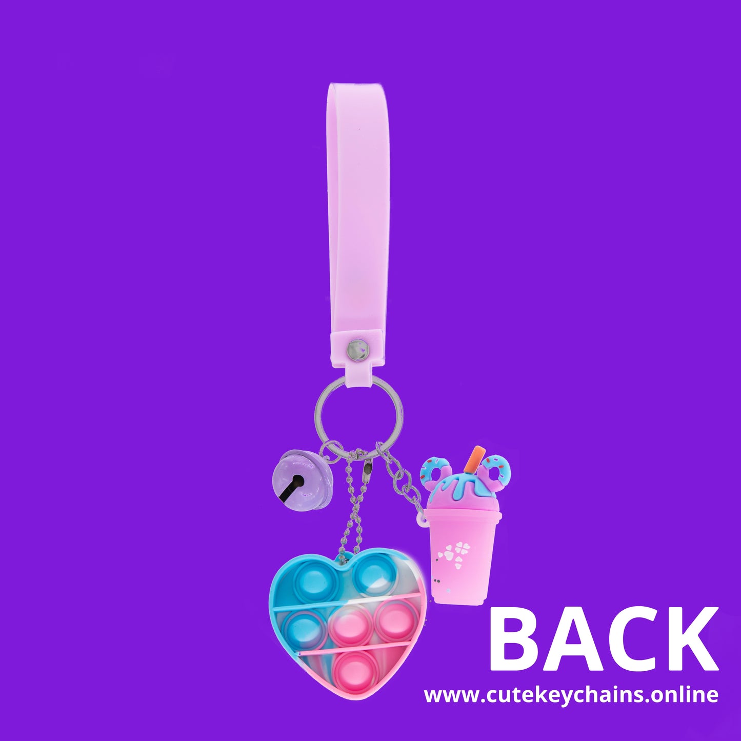 Cute Purple Boba Sensory Keychain, Keychain Pattern Svg, Key Chain for Women, Key Chain for Men, Engraved Keychain,