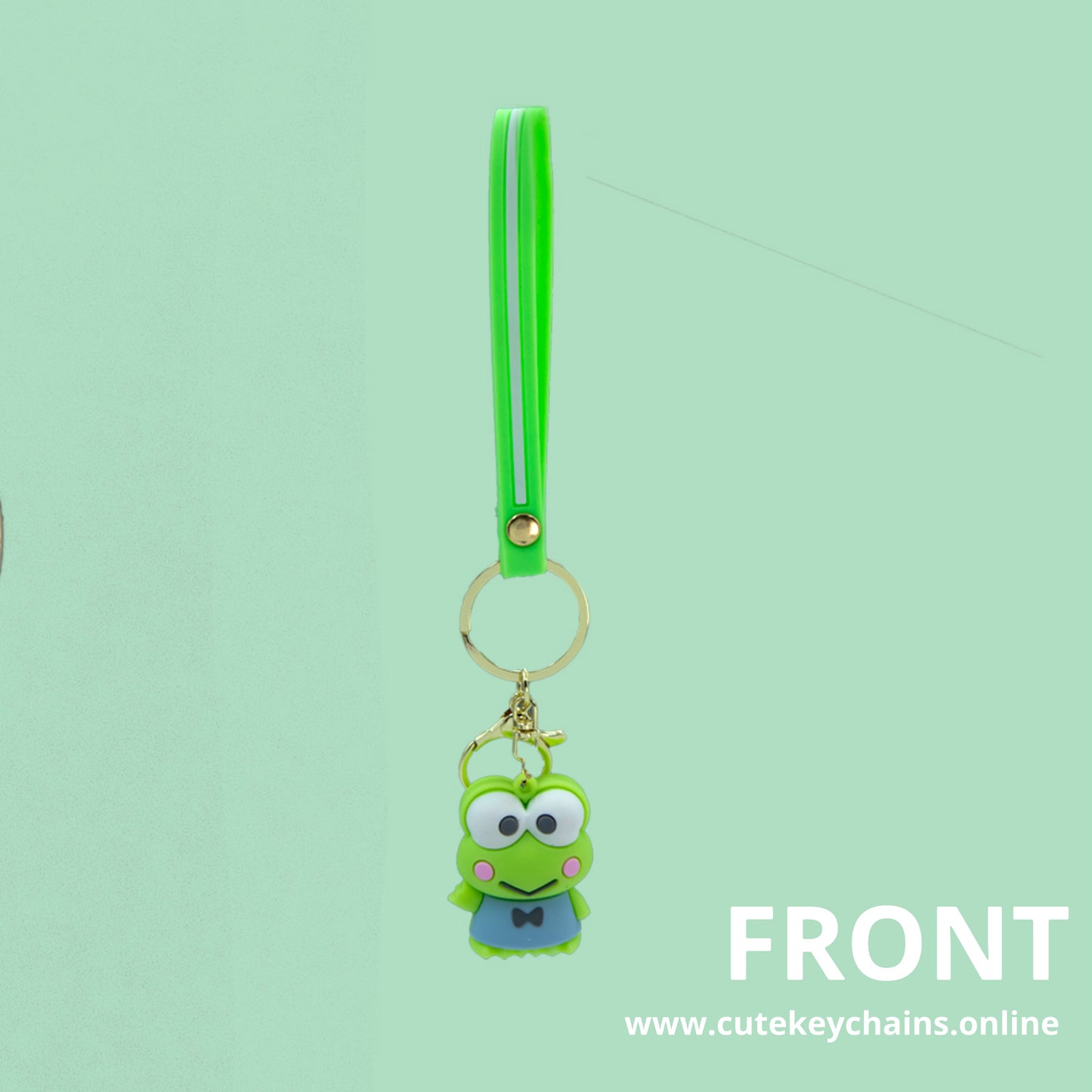 Cute Frog Keychain - 3d Keychain, Key Chain for Women, Keychain for kids, Gifts for girl keychain, kawaii keychain,
