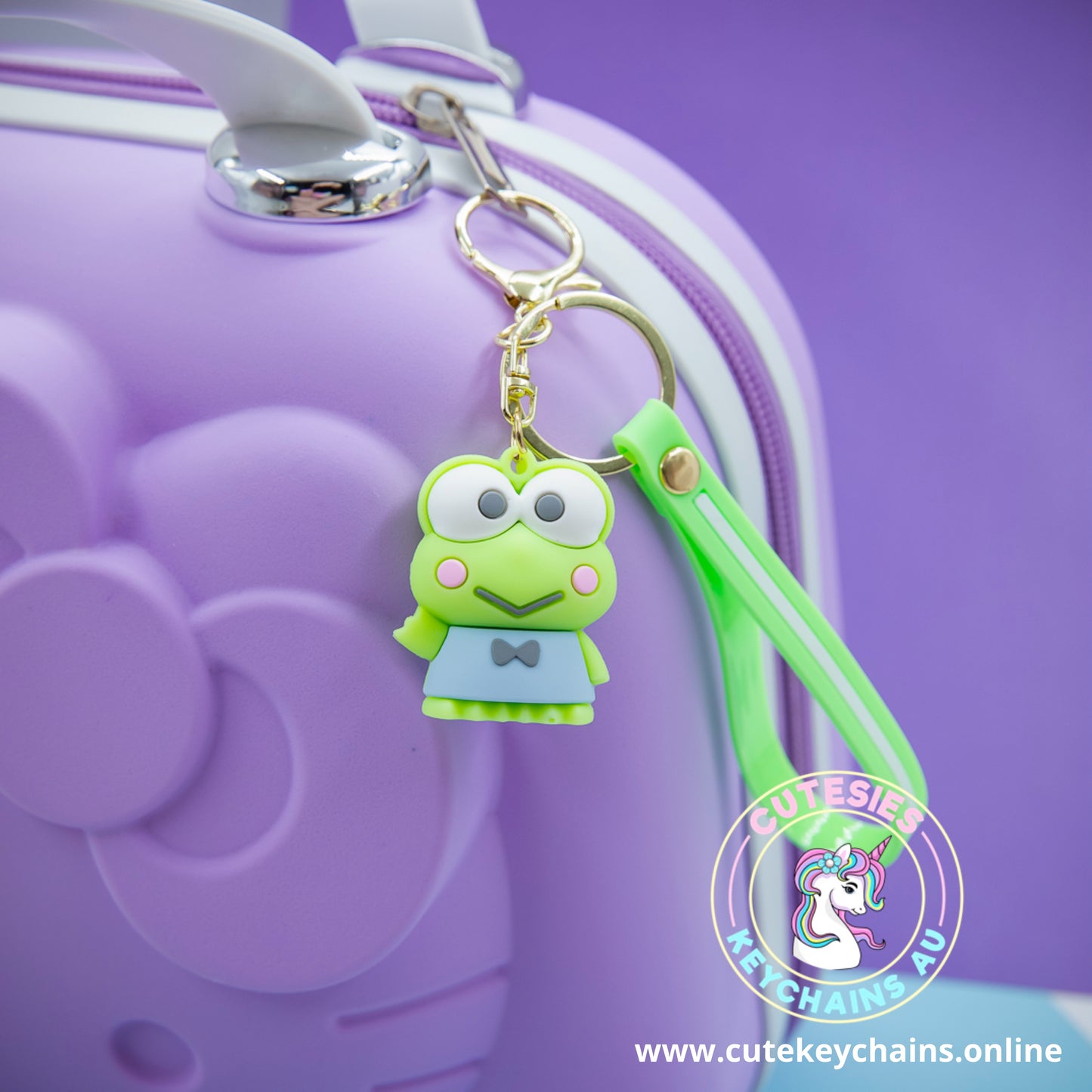 Cute Frog Keychain - 3d Keychain, Key Chain for Women, Keychain for kids, Gifts for girl keychain, kawaii keychain,