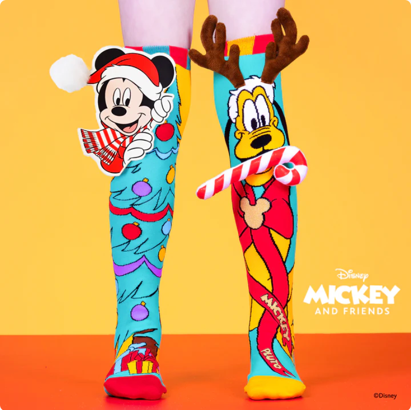 Madmia Mickey Mouse & Pluto Socks - NEW