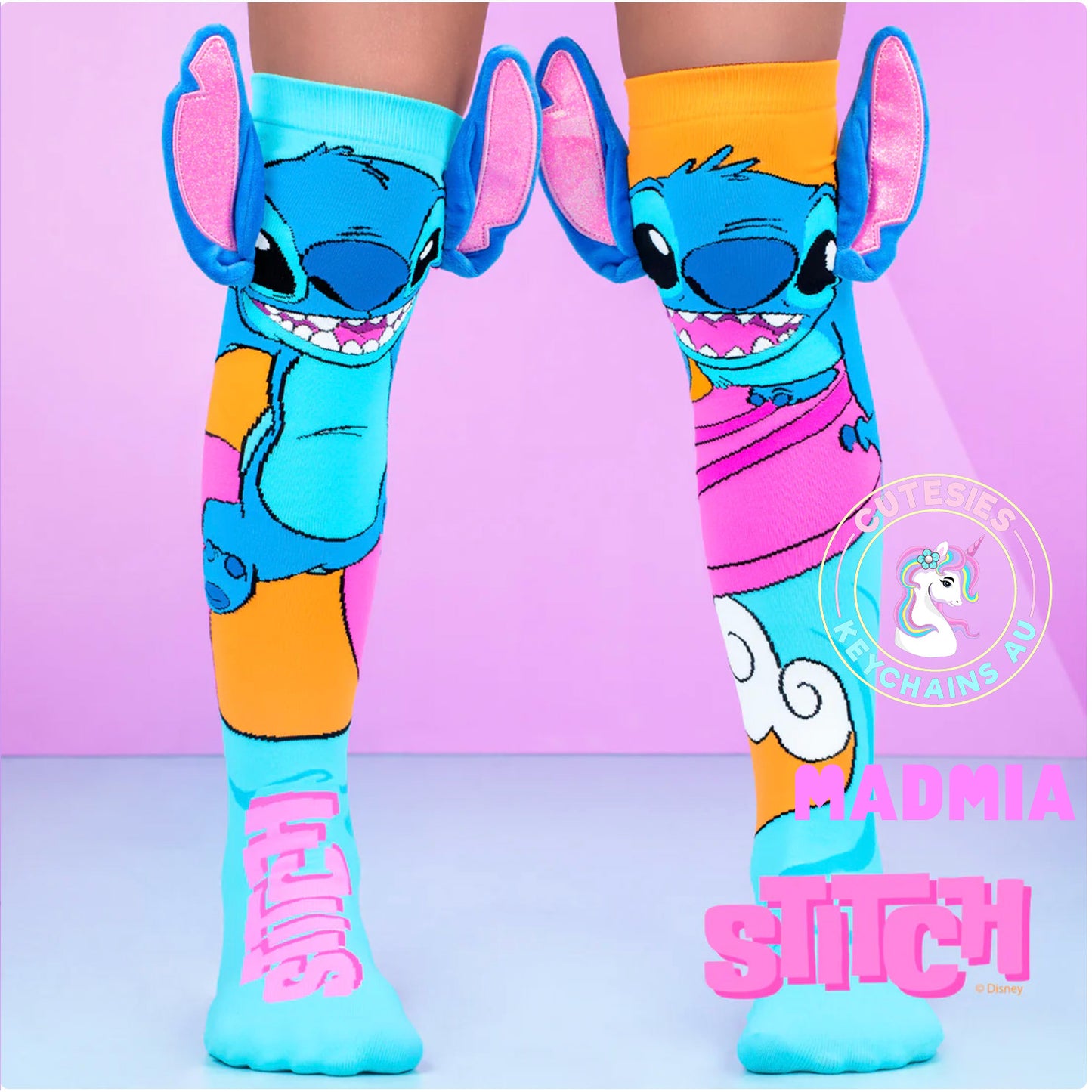 Stitch Surf Socks - Toddler and Adult - Disney socks, Stitch surfing socks, fun socks, crazy sock day