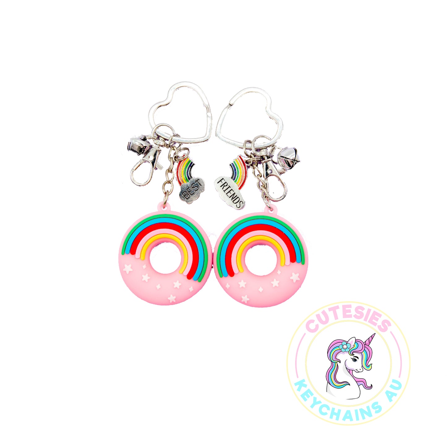 Cute Best Friends Keychain Set, Australia Keychain, Keychain gift for her, gift for mum, gift for best friend, cute keychain