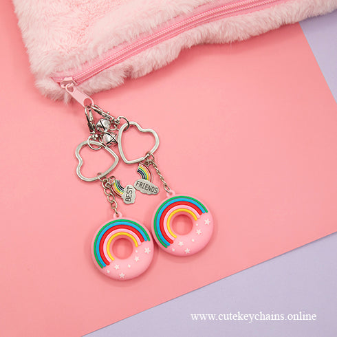 Cute Best Friends Keychain Set, Australia Keychain, Keychain gift for her, gift for mum, gift for best friend, cute keychain