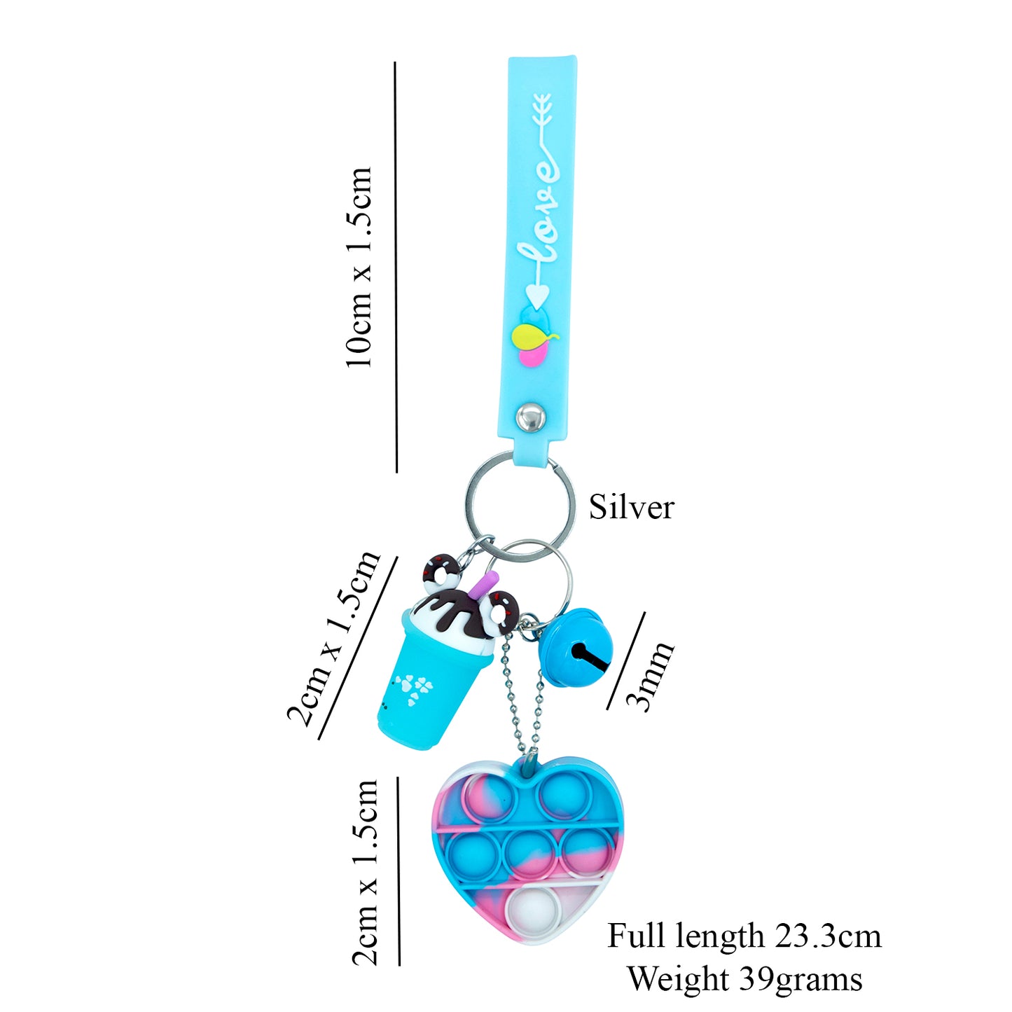 Cute Boba Sensory Keychain, Key Chain for Women, Key Chain for kids, Gifts for girl keychain, kawaii keychain, cute keychain Australia