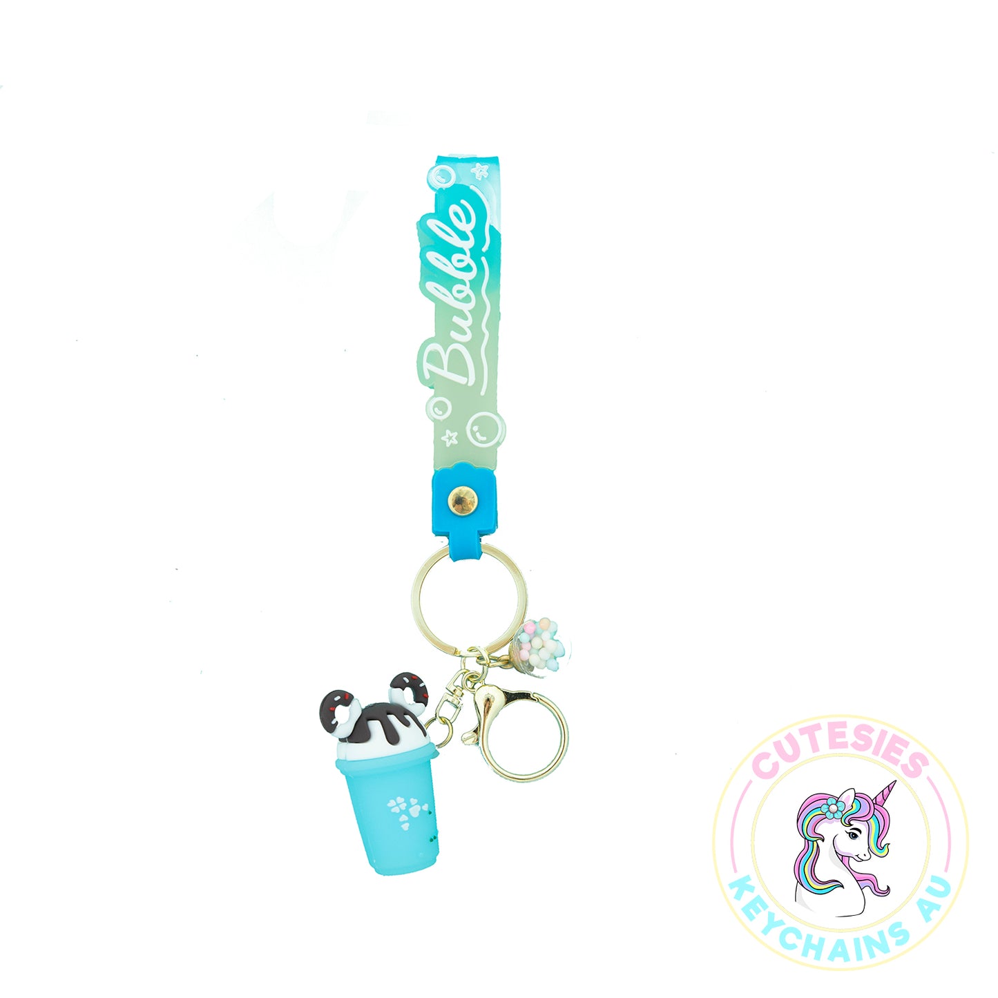 Cute Blue Boba Bubbles keychain, Key Chain for Women, Key Chain for kids, Gifts for girl keychain, kawaii keychain, cute keychain Australia