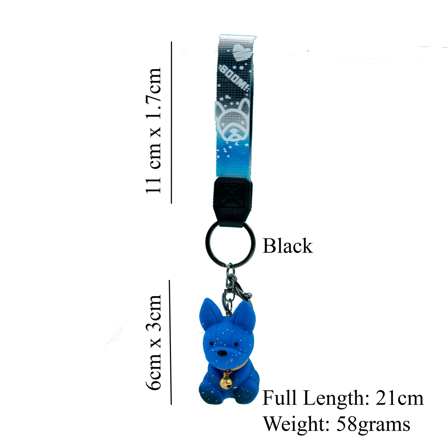 Cute Galaxy Dog Keychain (Blue) - 3d Keychain, keychain for men, Key Chain for kids, Gifts for girl keychain, kawaii keychain,