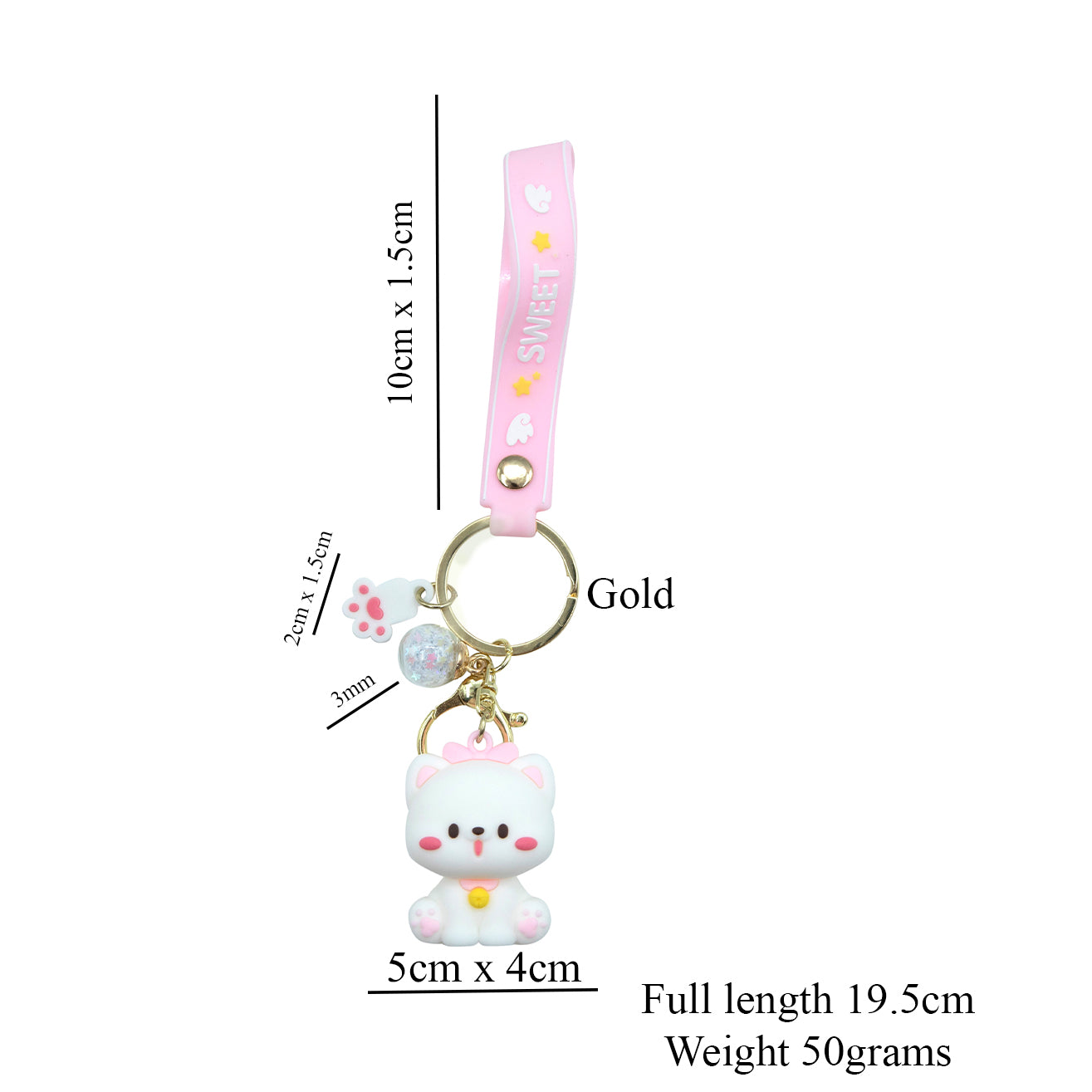 Cute Pink Cat Keychain, 3d Keyring, Keychain Pattern Svg, Key Chain for Women, Key Chain for kids, Gifts for girl keychain, kawaii keychain, cute keychain Australia