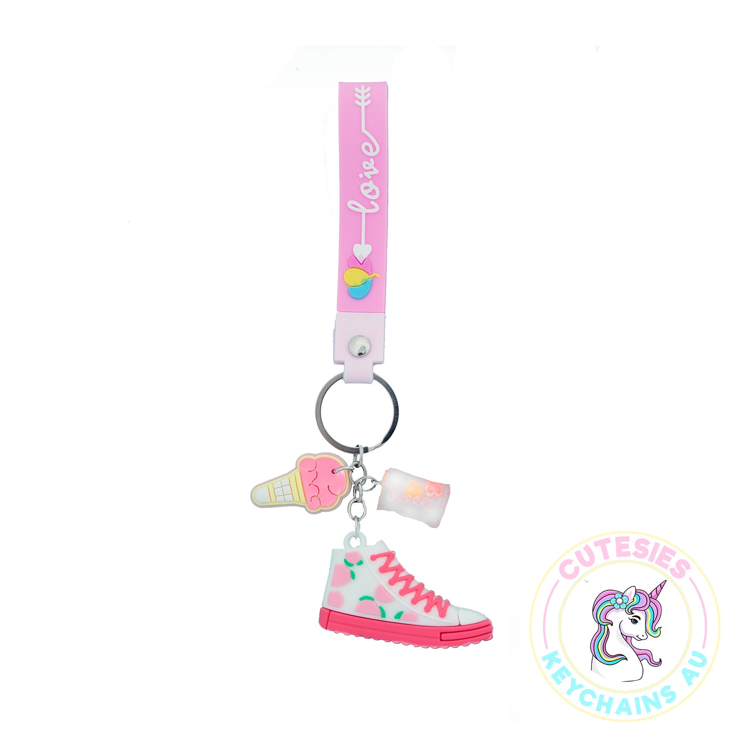 Cute Peach Shoe Keychain, 3d Keyring, Floral Keychain, Keychain Pattern Svg, Key Chain for Women, Key Chain for kids, Gifts for girl keychain, kawaii keychain, cute keychain Australia