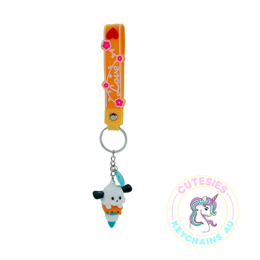 Cute small Puppy Keychain - small keychains, 3d Keychain, Keychain for Women, Keychain for kids, Gifts for girl keychain, kawaii keychain, cute keychain Australia, frog lover, Kawaii Lover