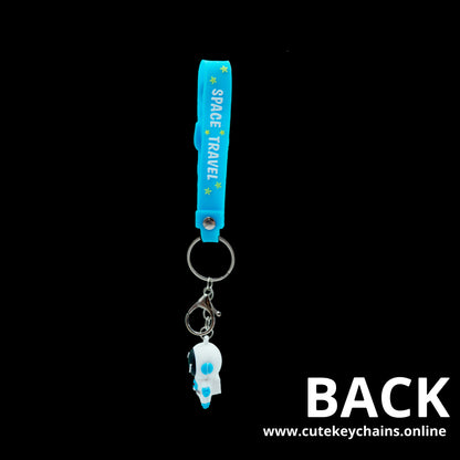 Cute Spaceman-Robot Keychain - Tags- Keychain for boys, spaceman keychain, cute keychain, gift for young boy,