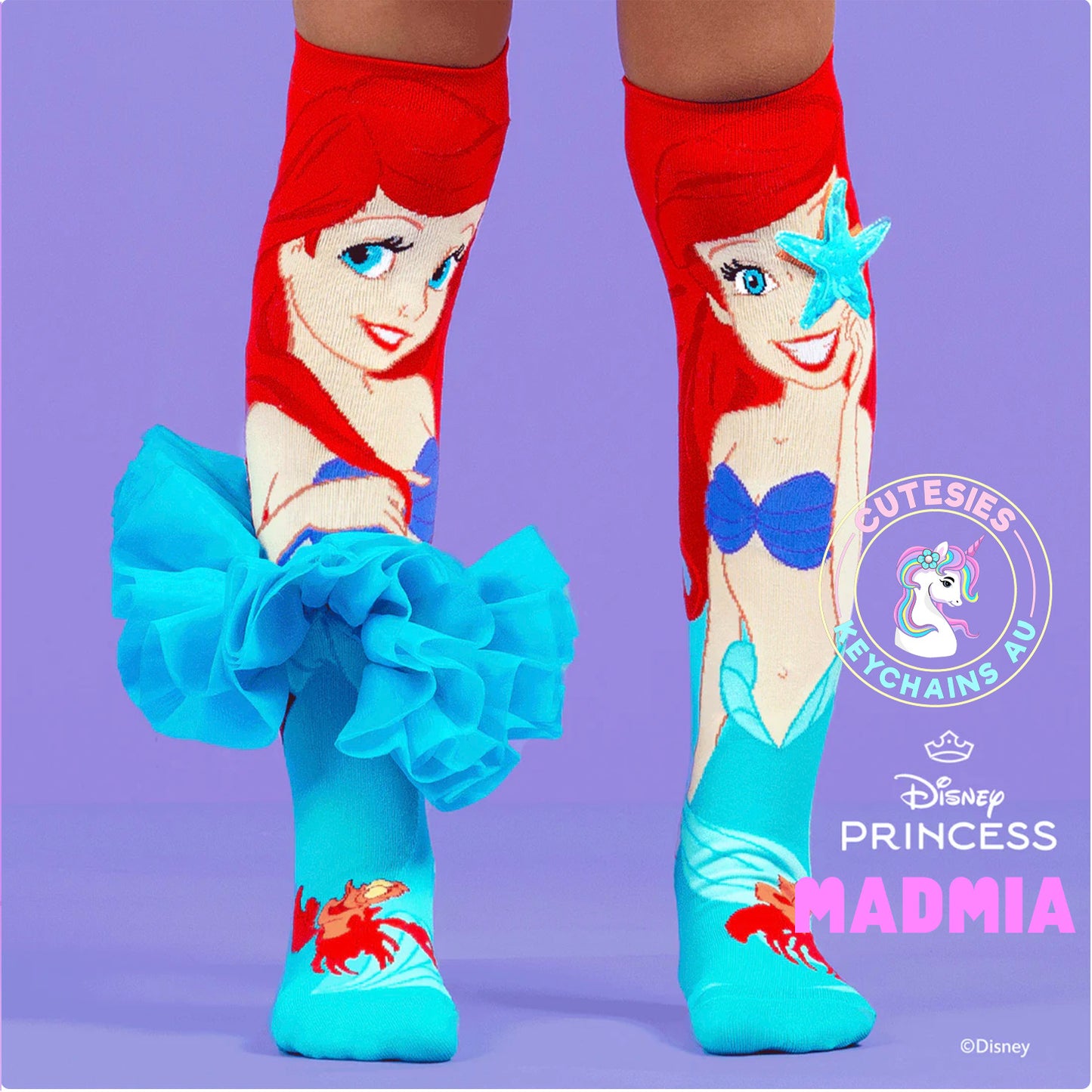 Princess Ariel Socks - Toddler and Adult - Disney socks, Princess socks, princess ariel socks, disney princesses