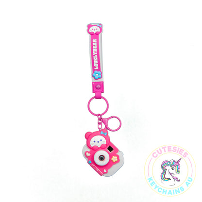 Cute Rabbit Camera Keychain,  Keychain Pattern Svg, Key Chain for Women, Key Chain for Men,  Key Chain for Women, Key Chain for kids,