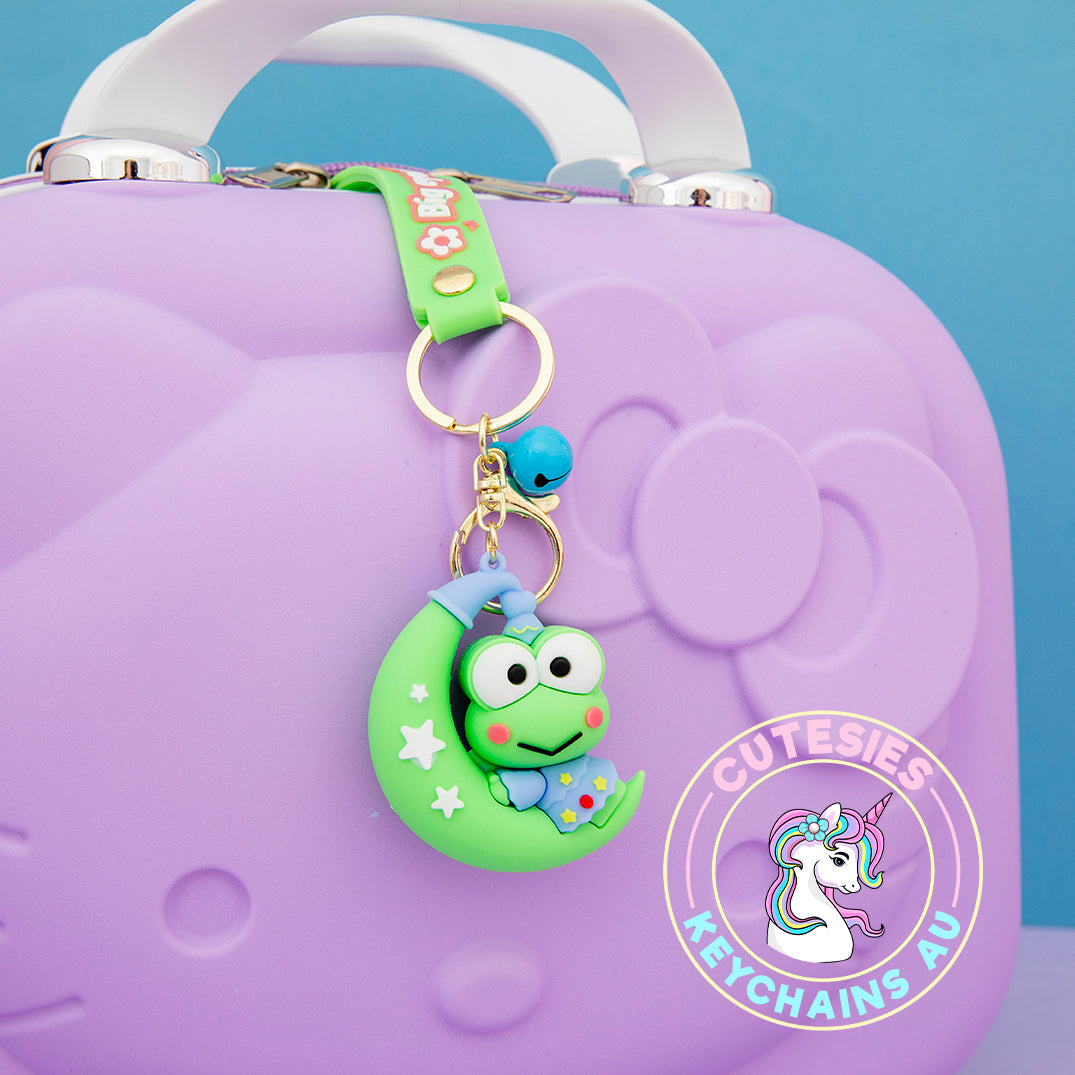 Cute Frog Keychain Keroppi - 3d Keychain, Key Chain for Women, Keychain for kids, Gifts for girl keychain, kawaii keychain, cute keychain Australia, frog lover, Kawaii Lover (Copy)