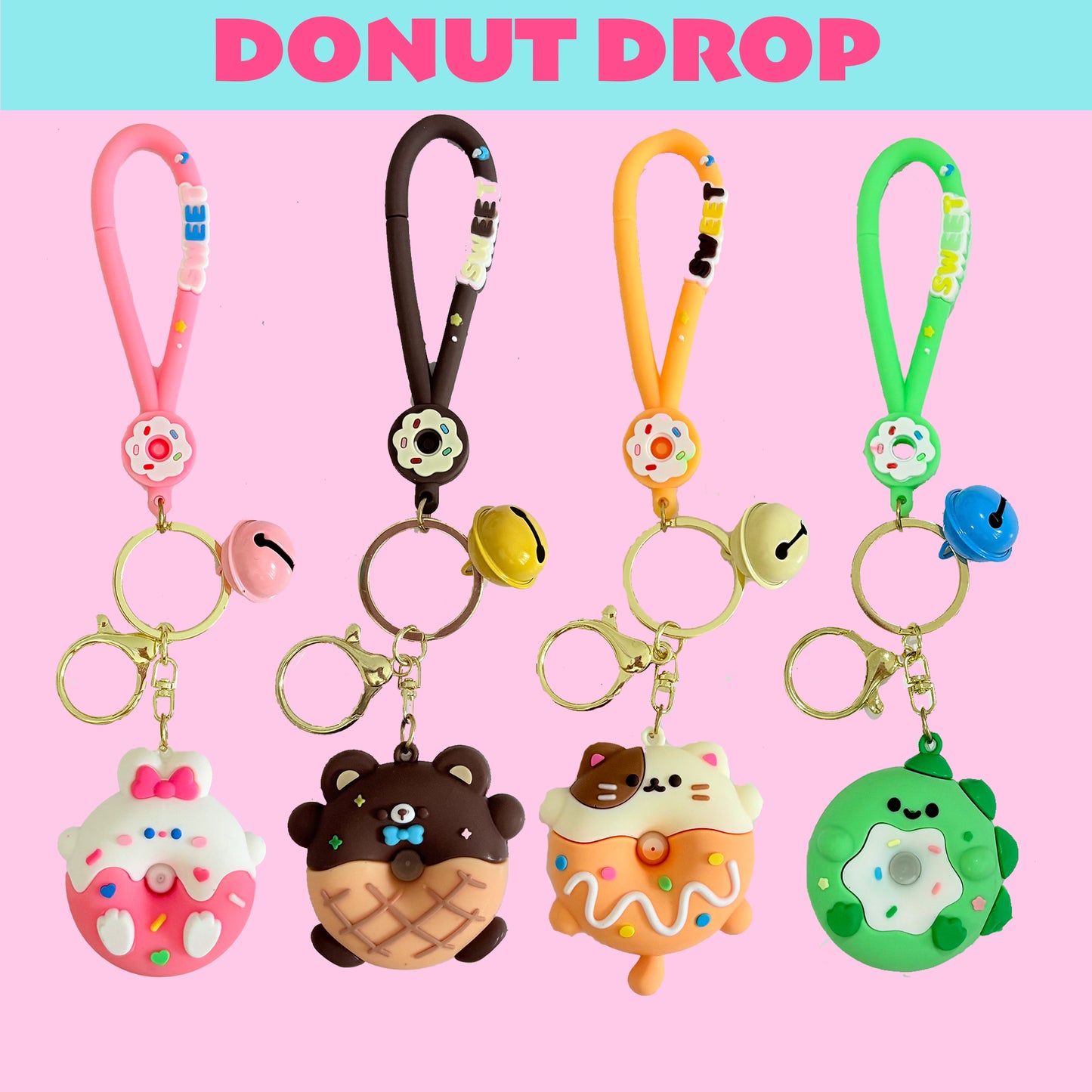 SWEET KAWAII DONUT KEYCHAINS