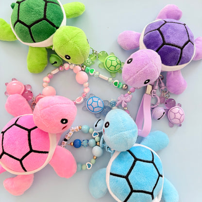 Save our Sea Plushie Turtle Collection - Turtle keychain, Blue Turtle keychain, glow in the dark keychain