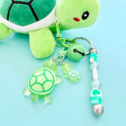 Save our Sea Plushie Turtle Collection - Turtle keychain, Blue Turtle keychain, glow in the dark keychain