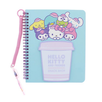 HELLO KITTY SNACK SHOP NOTEBOOK AND PEN