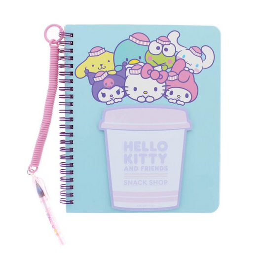 HELLO KITTY SNACK SHOP NOTEBOOK AND PEN