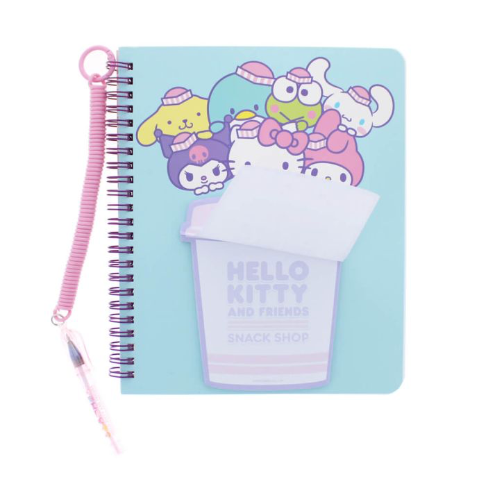 HELLO KITTY SNACK SHOP NOTEBOOK AND PEN