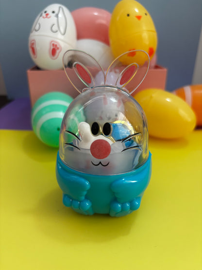 Cute Blue Easter Bunny Keychain - 3d Keychain, Key Chain for Women, Key Chain for kids, Gifts for girl keychain, kawaii