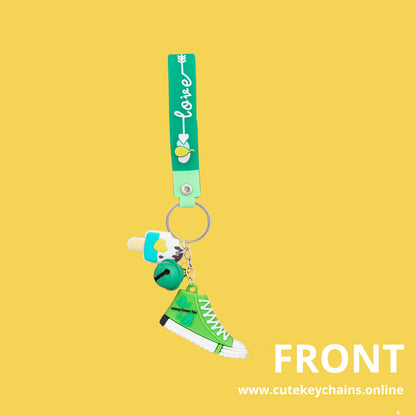Cute Green Shoe Keychain, 3d Keyring, Key Chain for kids,  Gifts for girl keychain, kawaii keychain, cute keychain Australia