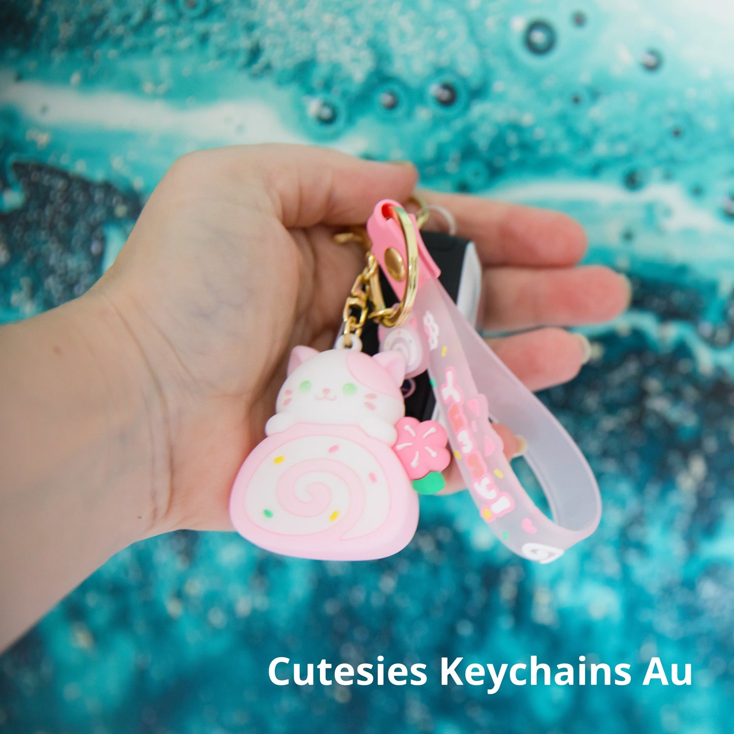 Cute Cat Cinnamon Roll Keychain, Key Chain for Women, Key Chain for kids,  Gifts for girl keychain, kawaii keychain, cute keychain Australia