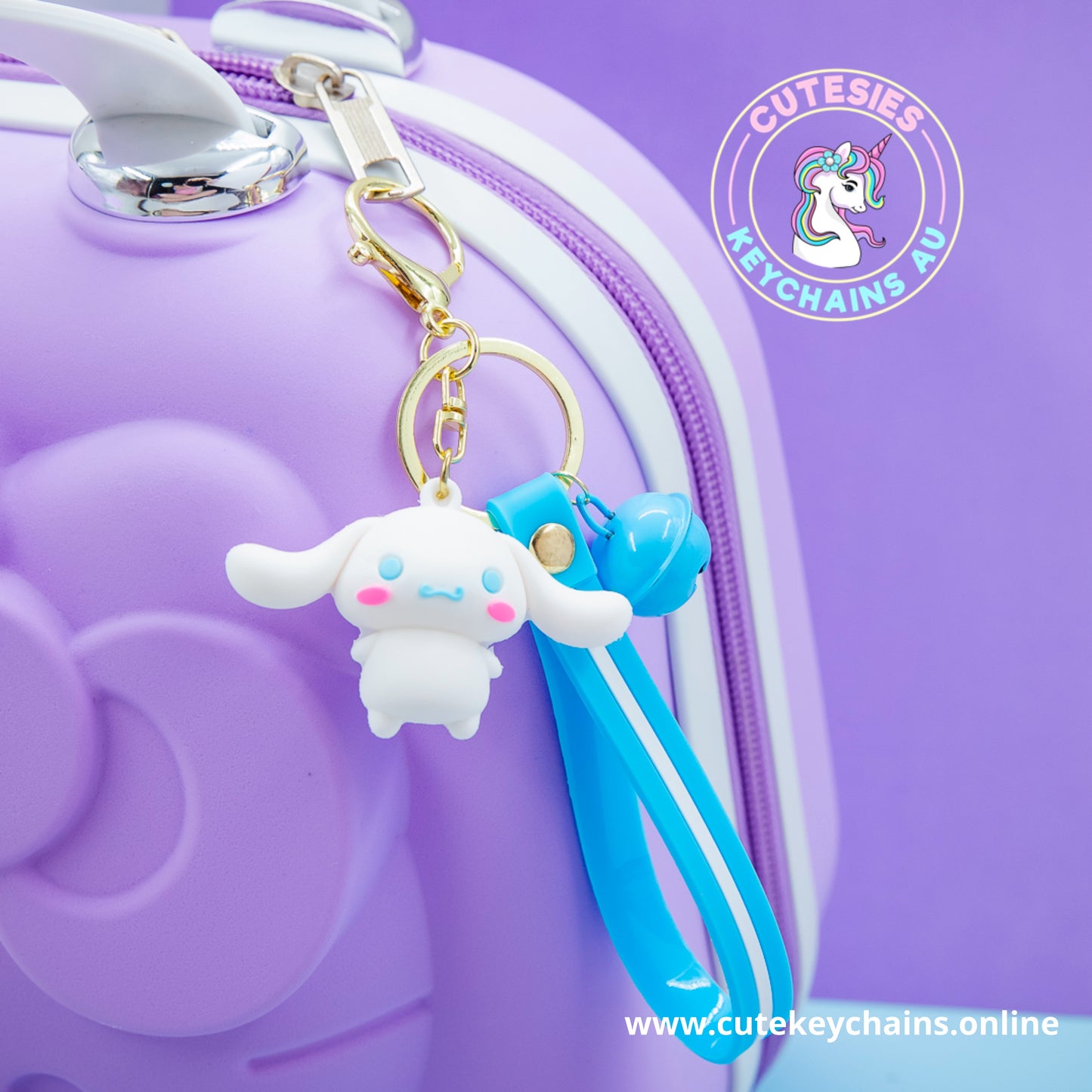 Cute White Puppy Keychain - 3d Keychain, Key Chain for Women, Key Chain for kids, Gifts for girl keychain, kawaii keychain, cute keychain Australia, frog lover, Kawaii Lover&nbsp;