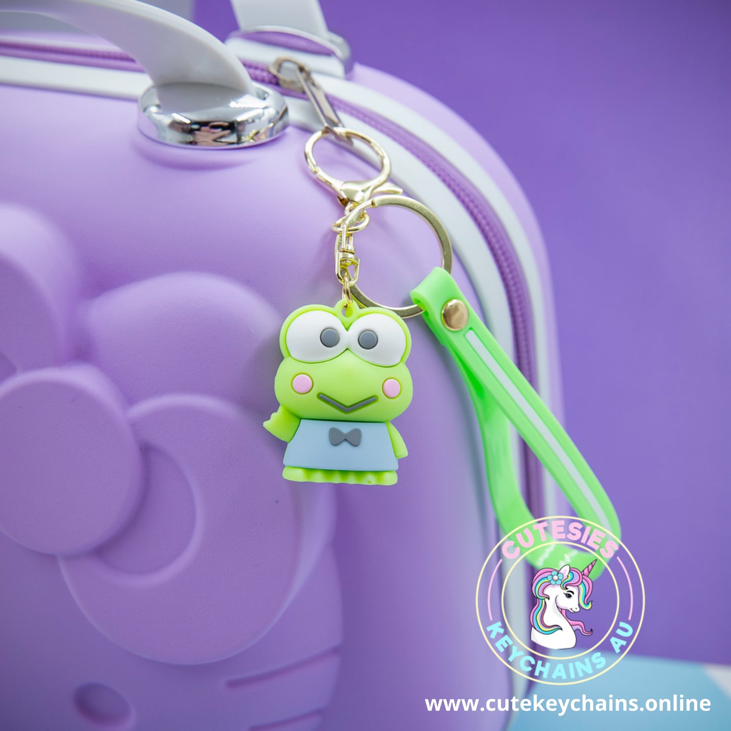 Cute Frog Keychain - 3d Keychain, Key Chain for Women, Keychain for kids, Gifts for girl keychain, kawaii keychain, cute keychain Australia, frog lover, Kawaii Lover