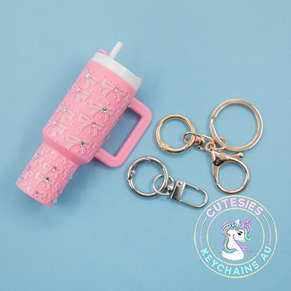 Mini tumbler Lip Balm Holder Keychain (Royal Crush) - Deluxe Edition