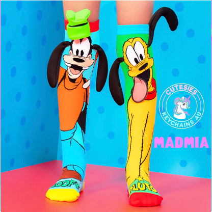 Pluto and Goofy Sock - Toddlers and Adults - Socks for everyone, pluto socks, goofy socks, cute socks, socks for crazy sock day