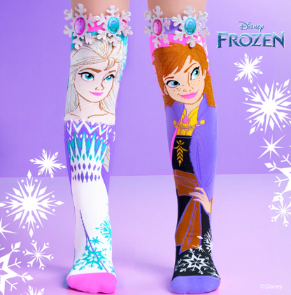 Anna and Elsa Frozen socks - Toddler and Adult - Frozen socks, princess anna socks, princess elsa socks, kids socks