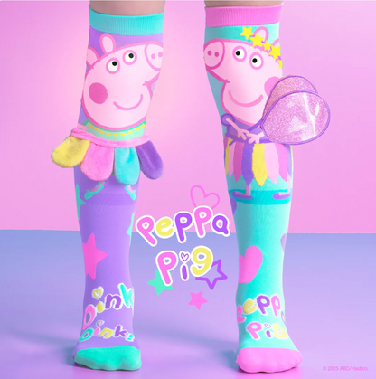 Peppa Pig Fairy socks - Toddler and Adult - Peppa Pig fairy, peppa pig socks, fairy socks, plush socks, socks for girls