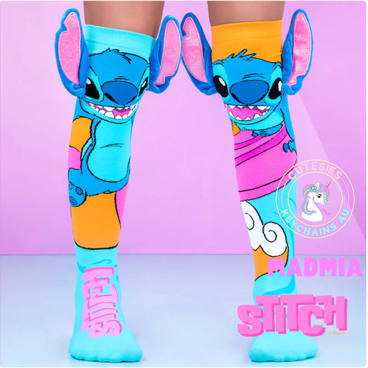 Stitch Surf Socks - Toddler and Adult - Disney socks, Stitch surfing socks, fun socks, crazy sock day