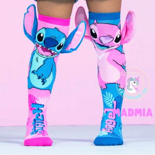Stich and Angel Socks - Toddler and Adult - Disney Stitch socks, Disney Angel Socks, Disney Characters