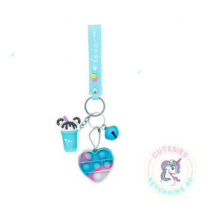 Cute Boba Sensory Keychain, Key Chain for Women, Key Chain for kids,  Gifts for girl keychain, kawaii keychain, cute keychain Australia