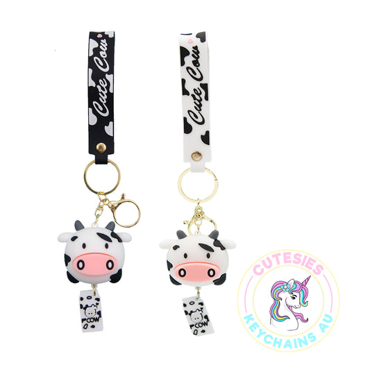 Cute Cow Keychains,  3d Keyring,  Keychain Pattern Svg, Key Chain for Women, Key Chain for kids,  Gifts for girl keychain, kawaii keychain, cute keychain Australia