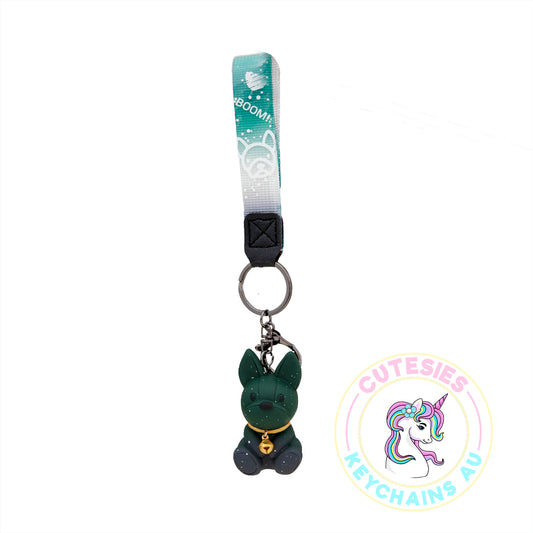 Cute Galaxy Dog Keychain (Green) - 3d Keychain, keychain for men, Key Chain for kids,  Gifts for girl keychain, kawaii keychain, cute keychain Australia (Copy)