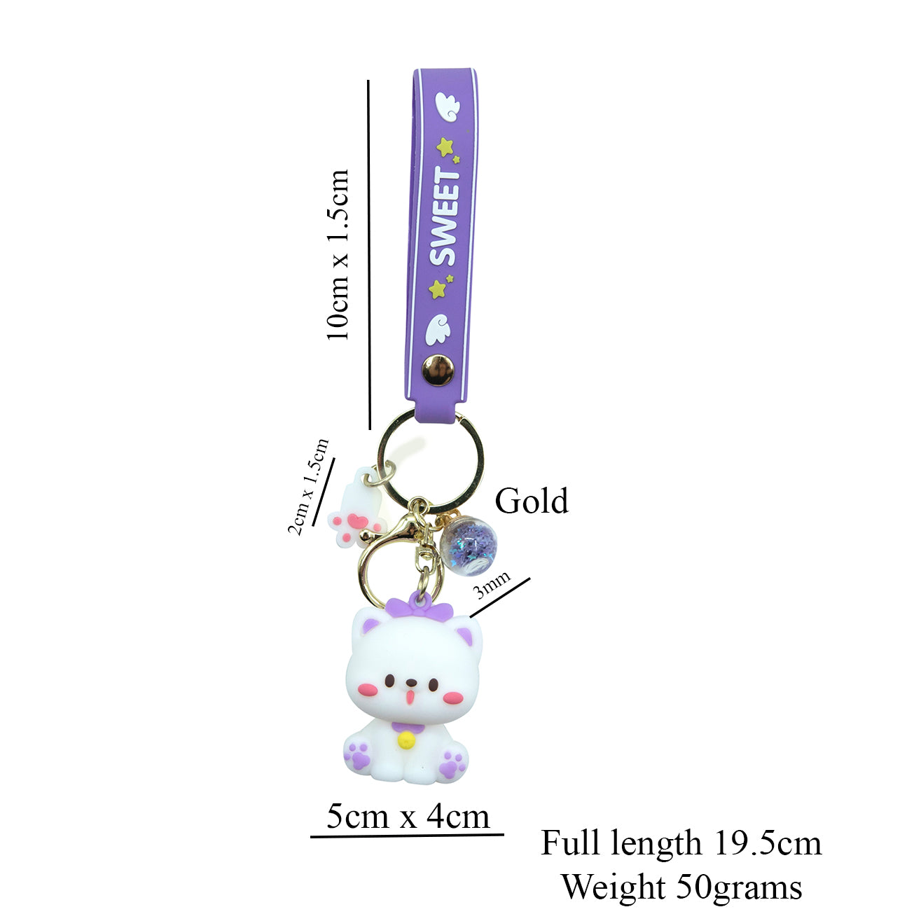 Cute Purple Cat Keychain,  3d Keyring, Keychain Pattern Svg, Key Chain for Women, Key Chain for Women, Key Chain for kids,  Gifts for girl keychain, kawaii keychain, cute keychain Australia