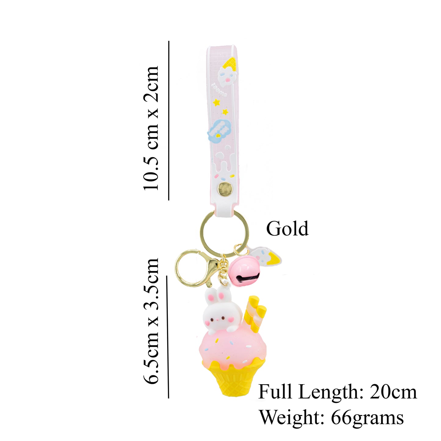 Cute Pink Easter Bunny Keychain - 3d Keychain, Key Chain for Women, Key Chain for kids, Gifts for girl keychain, kawaii keychain, cute keychain Australia