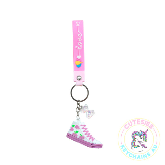 Cute Purple Shoe Keychain, 3d Keyring, Floral Keychain, Keychain Pattern Svg, Key Chain for Women, Key Chain for Women, Key Chain for kids,  Gifts for girl keychain, kawaii keychain, cute keychain Australia