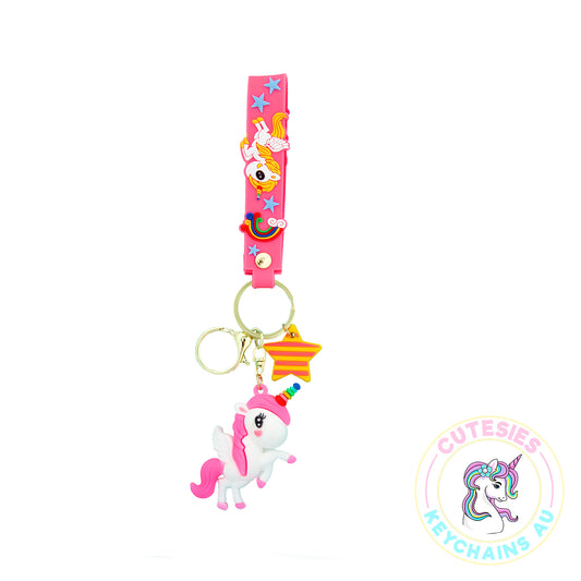 Cute Pink Unicorn Star Keychain, Key Chain for Women, Key Chain for kids,  Gifts for girl keychain, kawaii keychain, cute keychain Australia